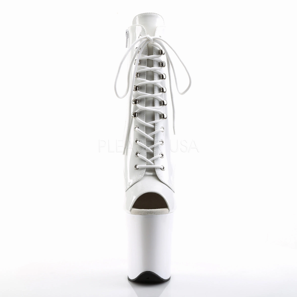 FLAMINGO-1021  White Patent/White