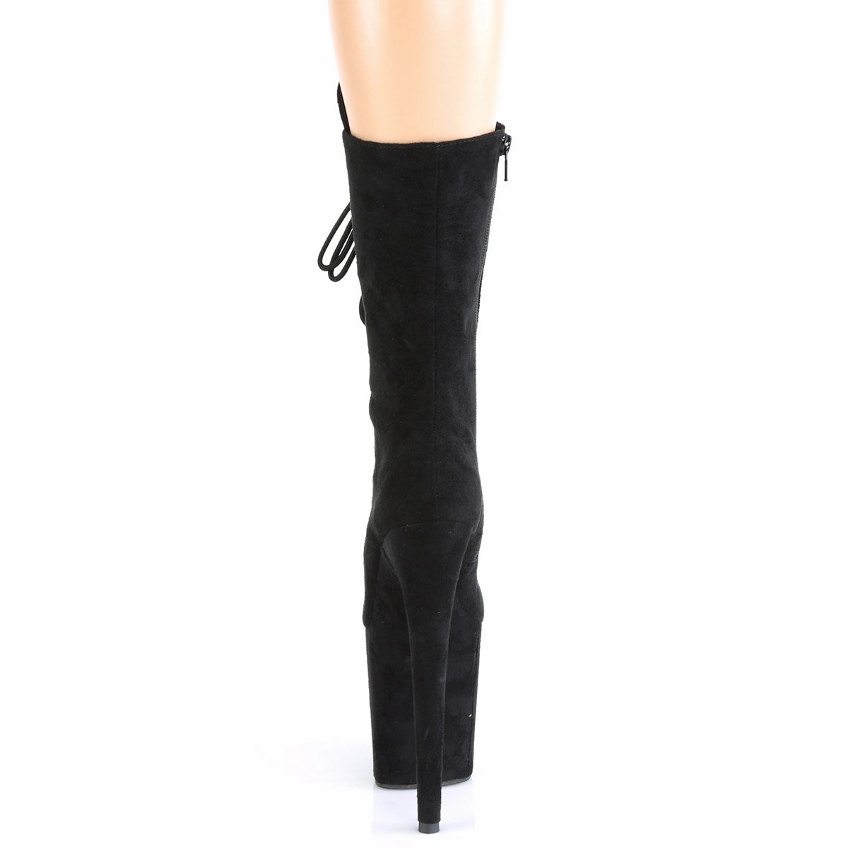 FLAMINGO-1050FS  Black Faux Suede/Black Faux Suede