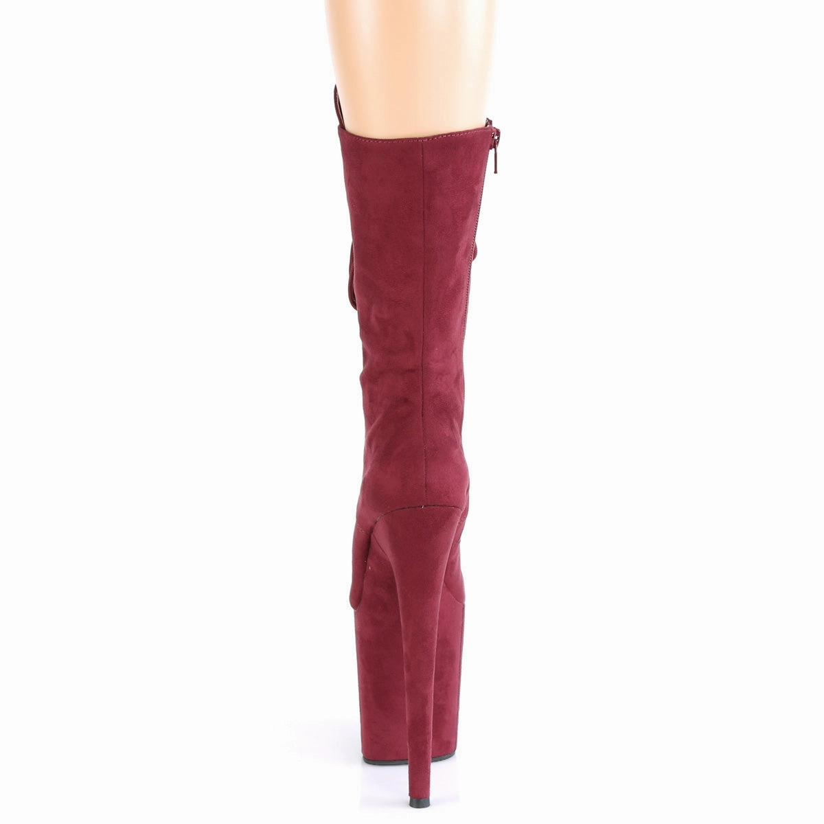 FLAMINGO-1050FS  Burgundy Faux Suede/Burgundy Faux Suede