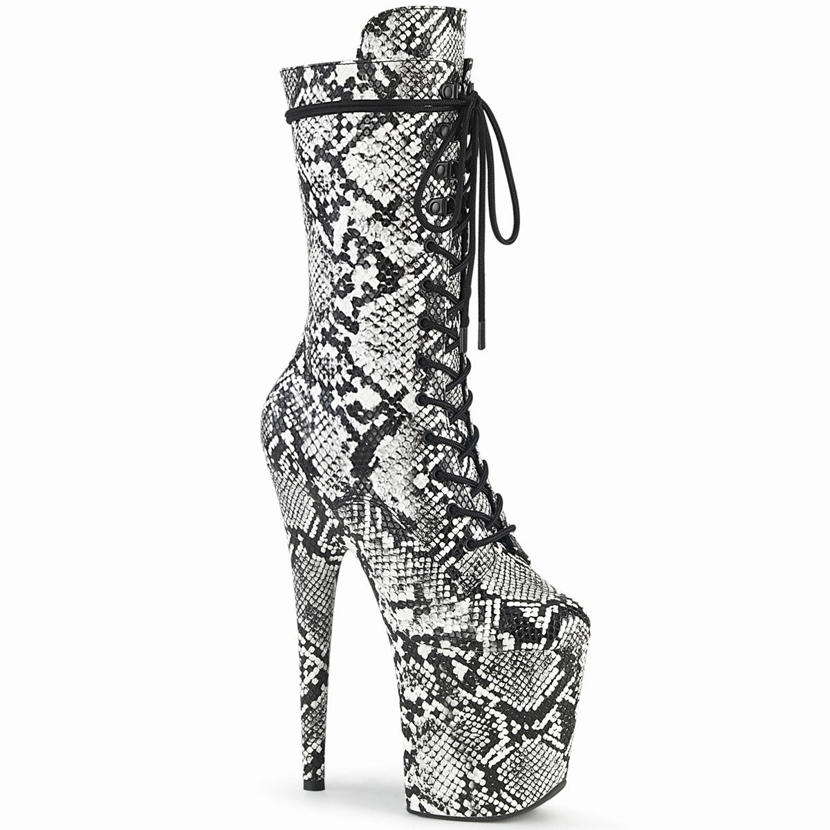 FLAMINGO-1050SP  Black-White Snake Print/Black-White Snake Print