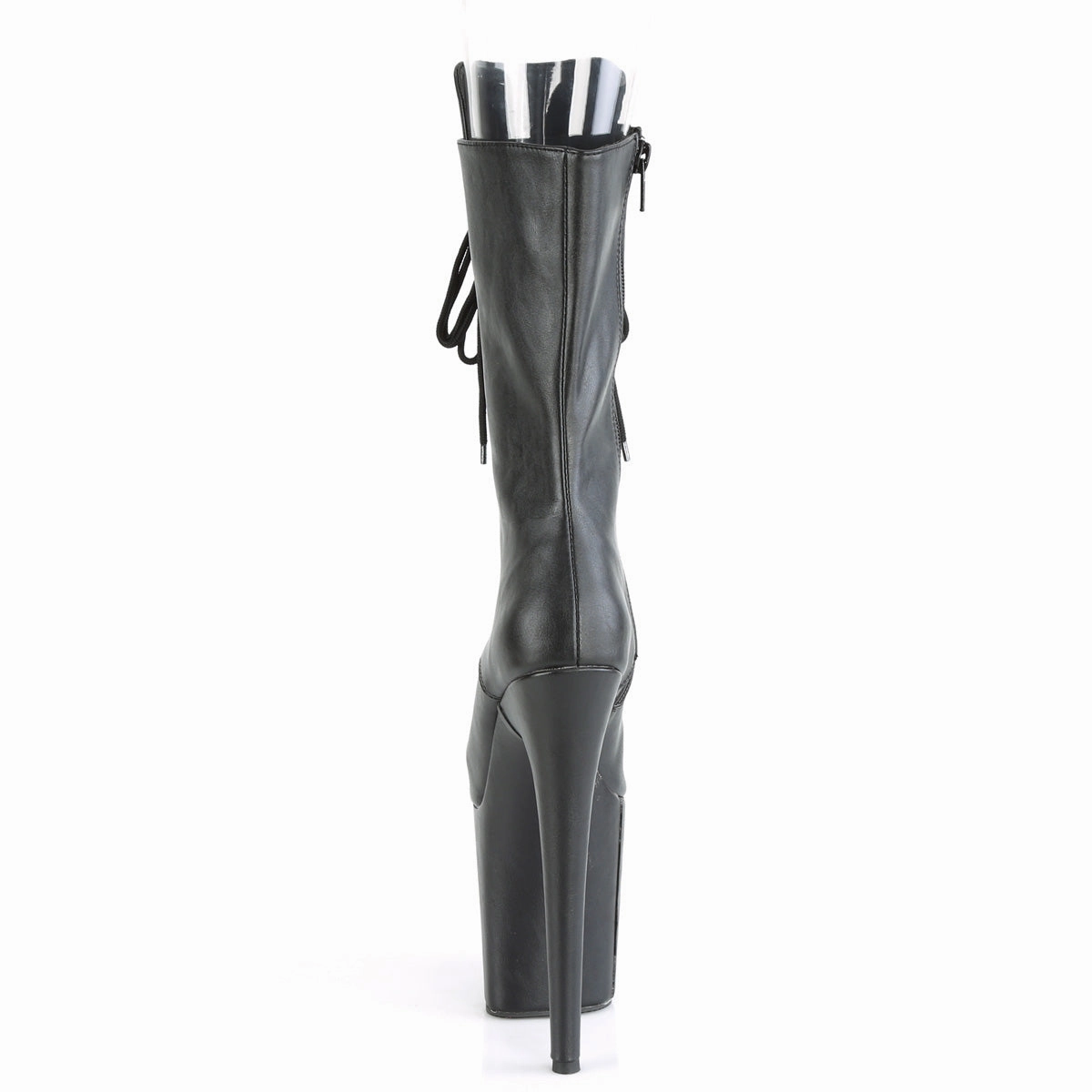 FLAMINGO-1051  Black Faux Leather/Black Faux Leather