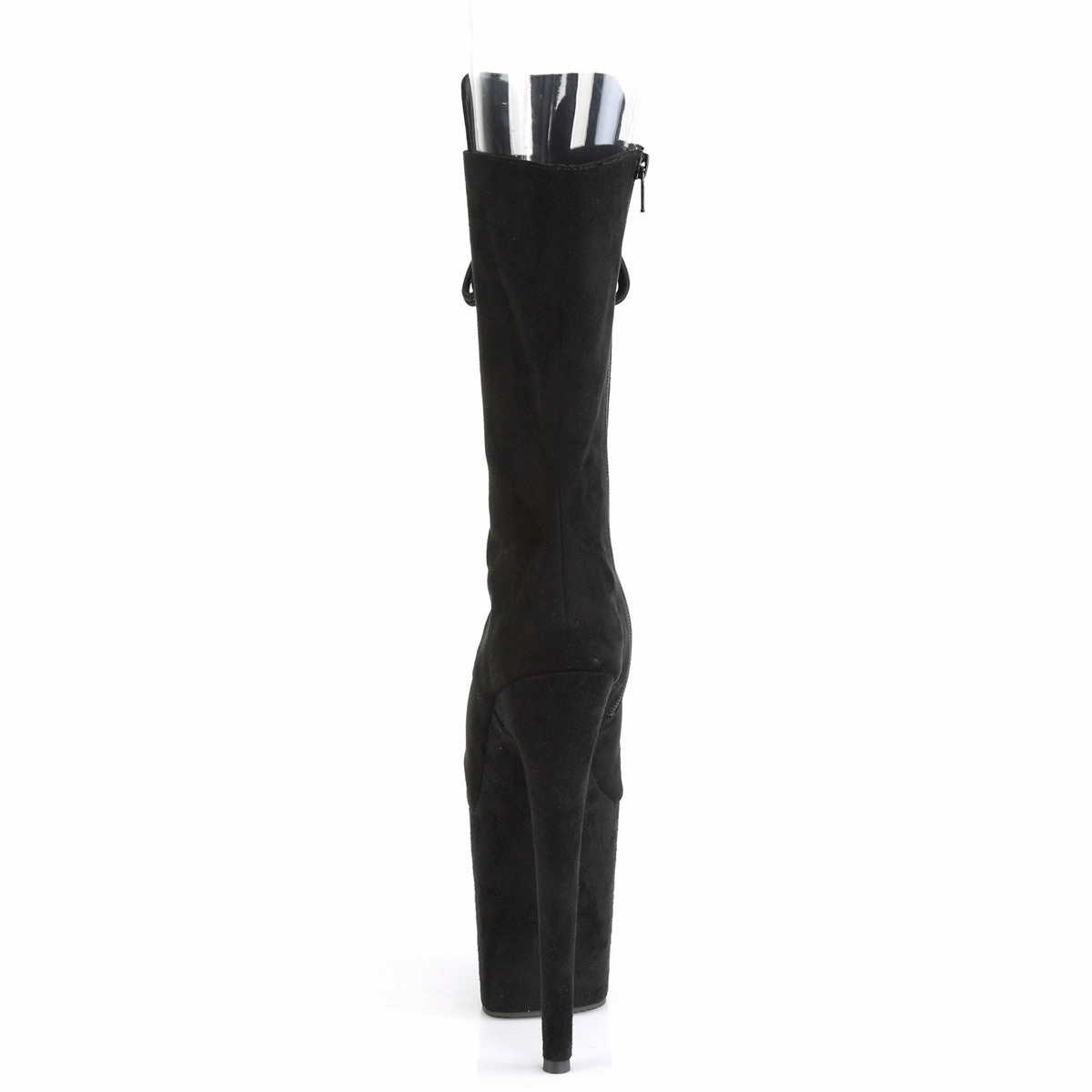 FLAMINGO-1051FS  Black Faux Suede/Black Faux Suede