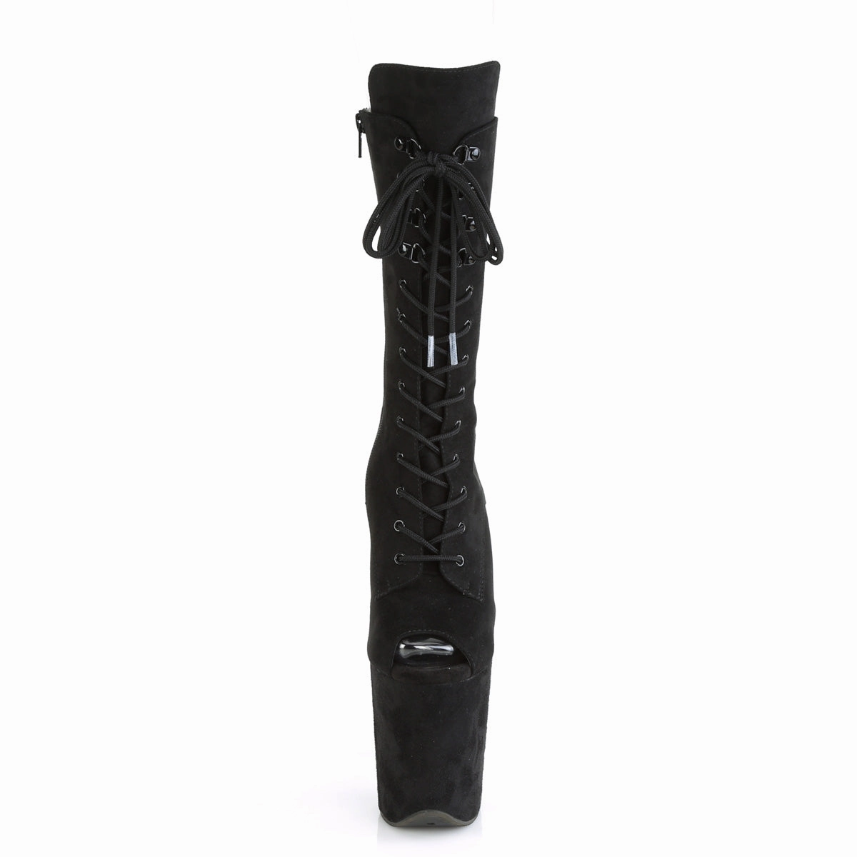 FLAMINGO-1051FS  Black Faux Suede/Black Faux Suede