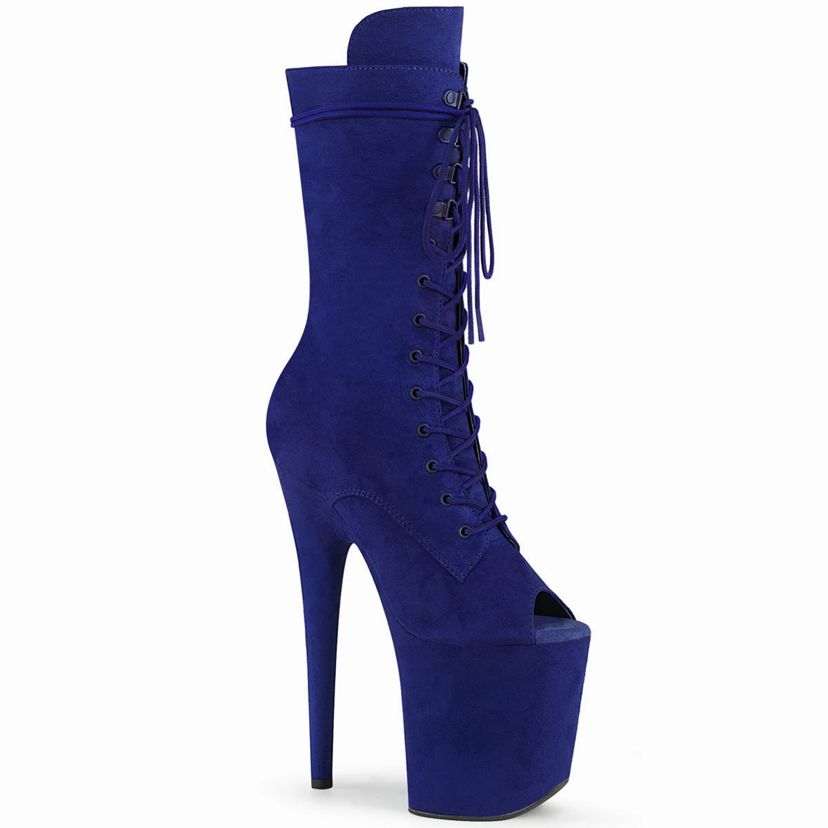 FLAMINGO-1051FS  Royal Blue Faux Suede/Royal Blue Faux Suede