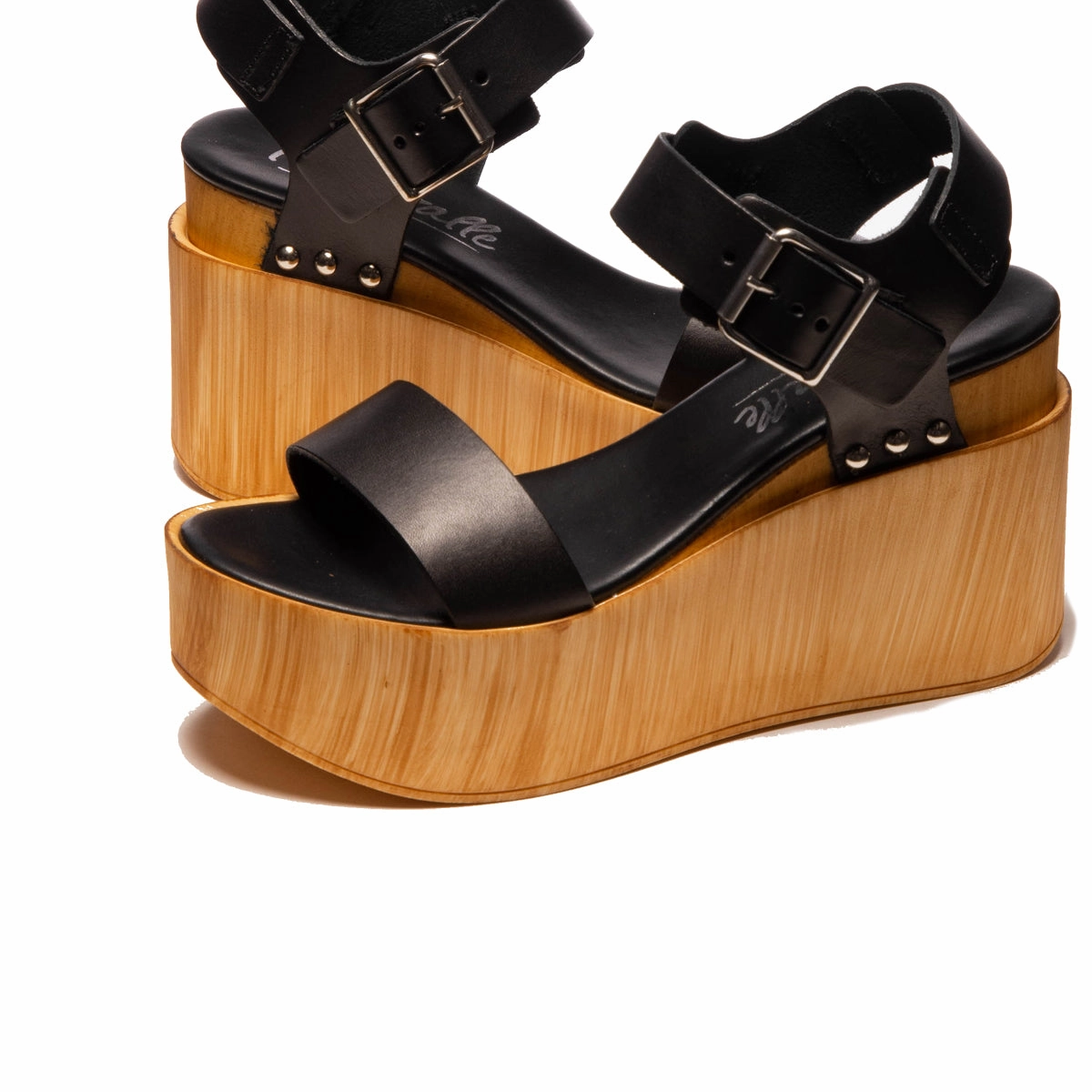 Fleur Black Leather