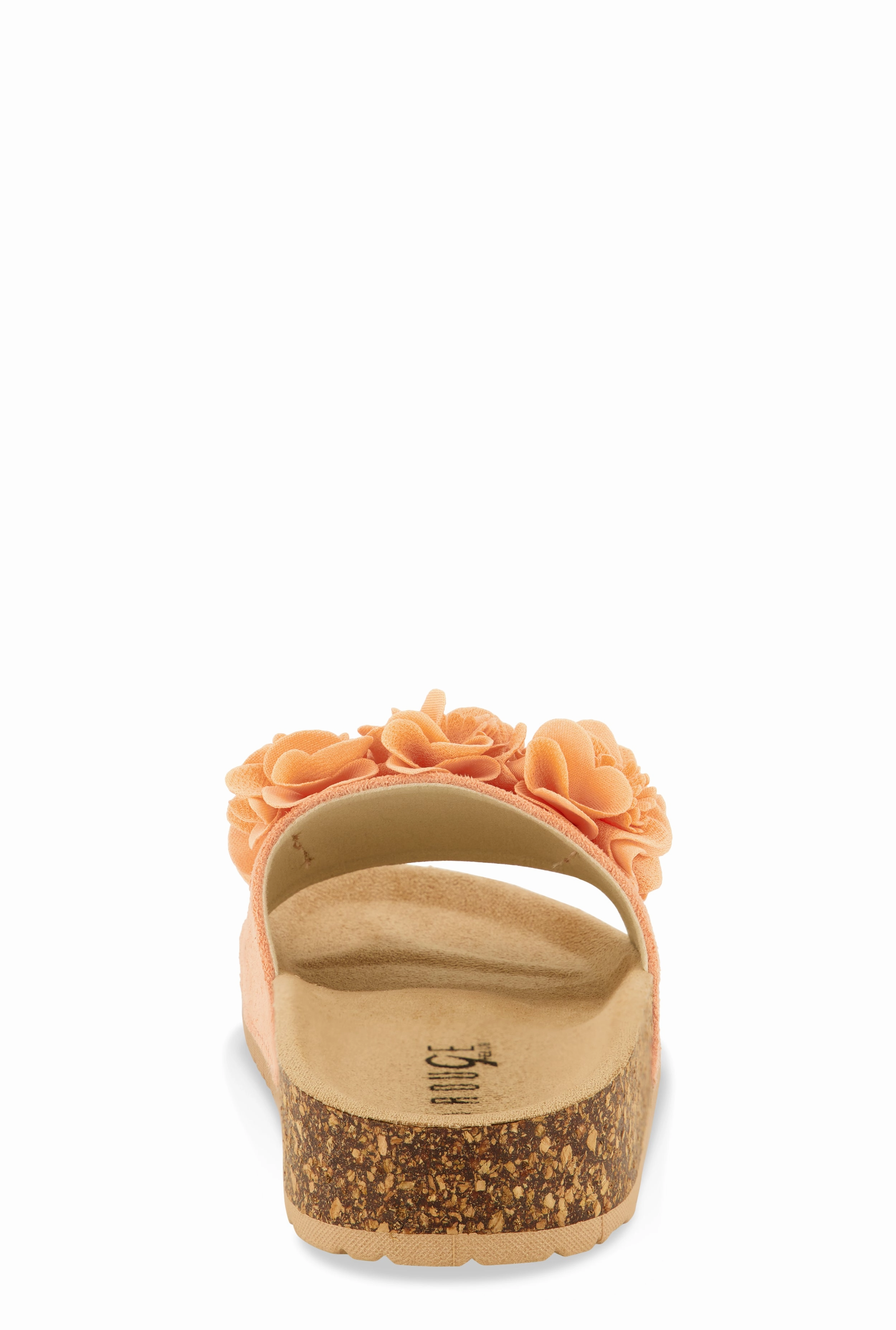 Flower Petal Band Platform Slide Sandals