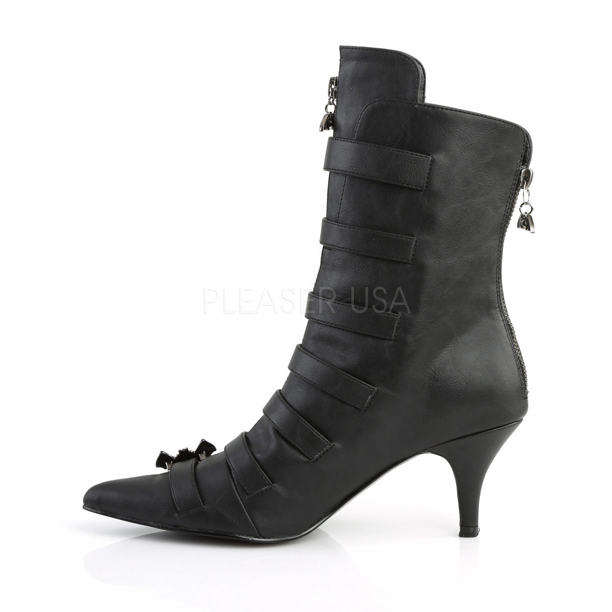 FURY-110  Black Faux Leather