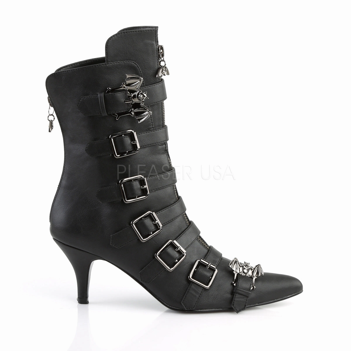 FURY-110  Black Faux Leather