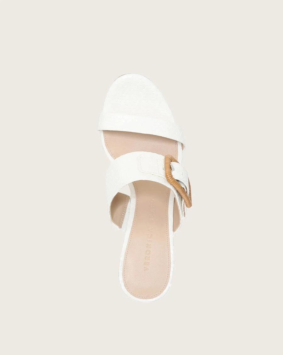 Galoma Heel Sandal - White