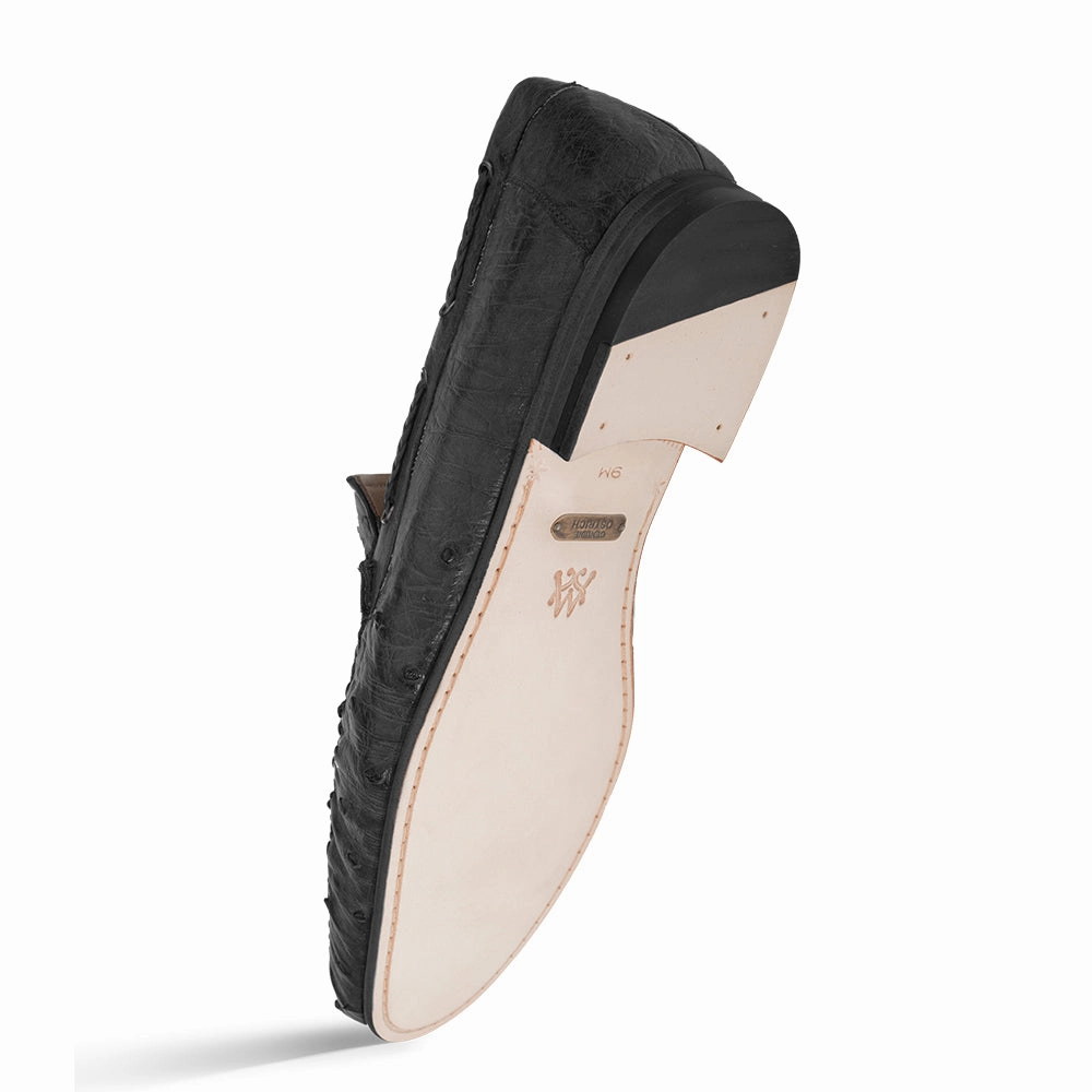 Genuine Ostrich Moccasin Slip On