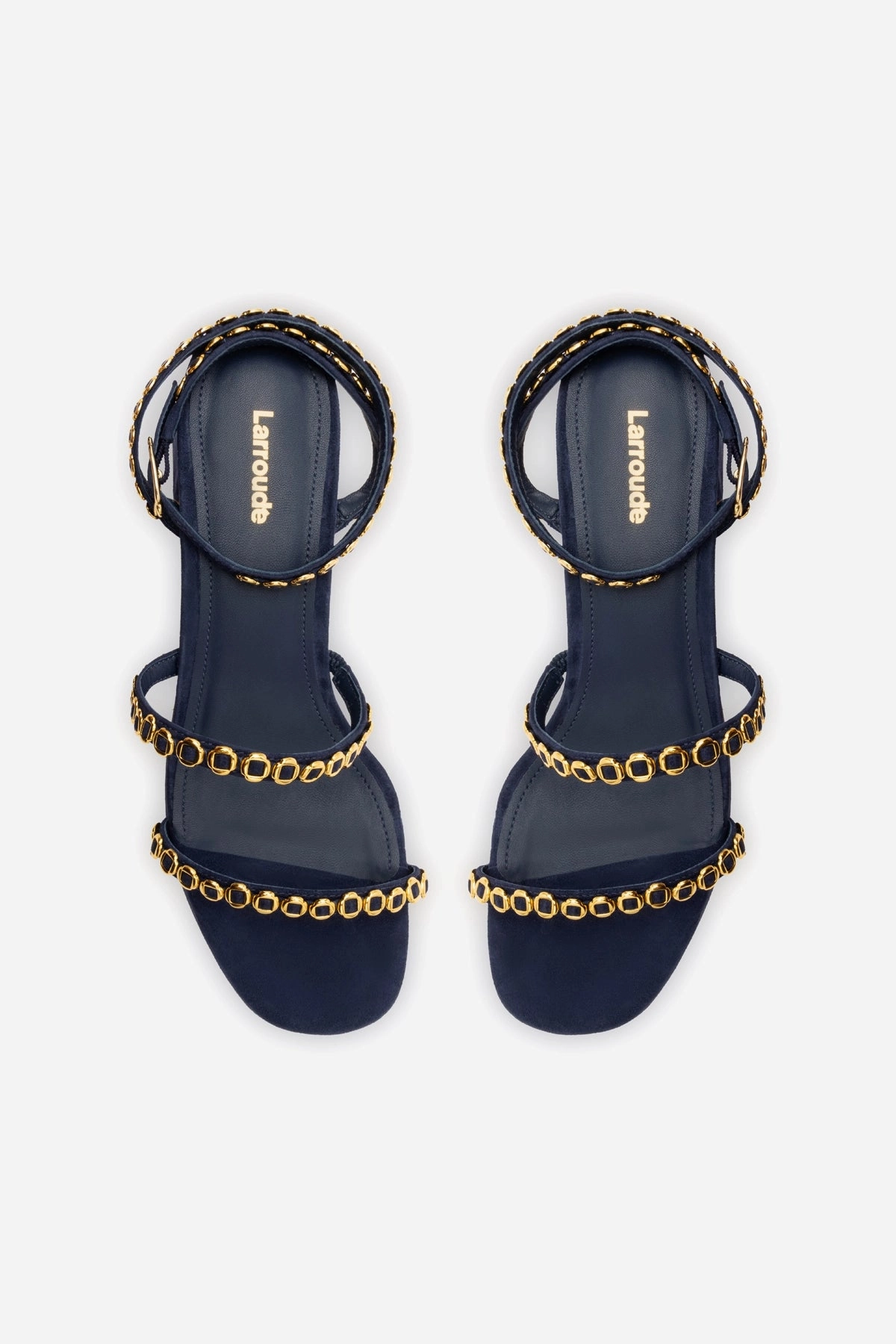 Gio Milanina Sandal In Navy Suede