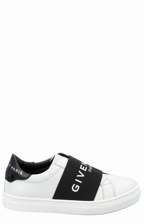 Givenchy Kid Logo Tape Round Toe Sneakers