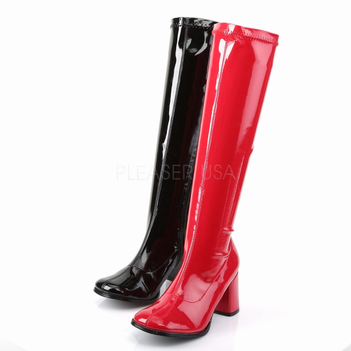 GOGO-300HQ  Black-Red Patent