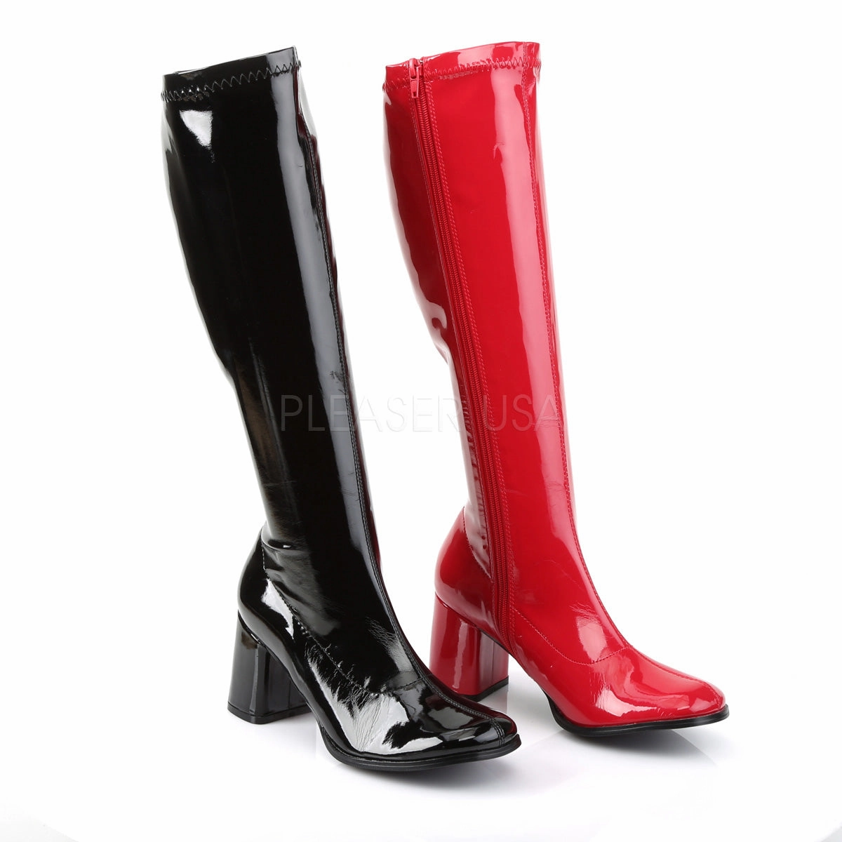 GOGO-300HQ  Black-Red Patent