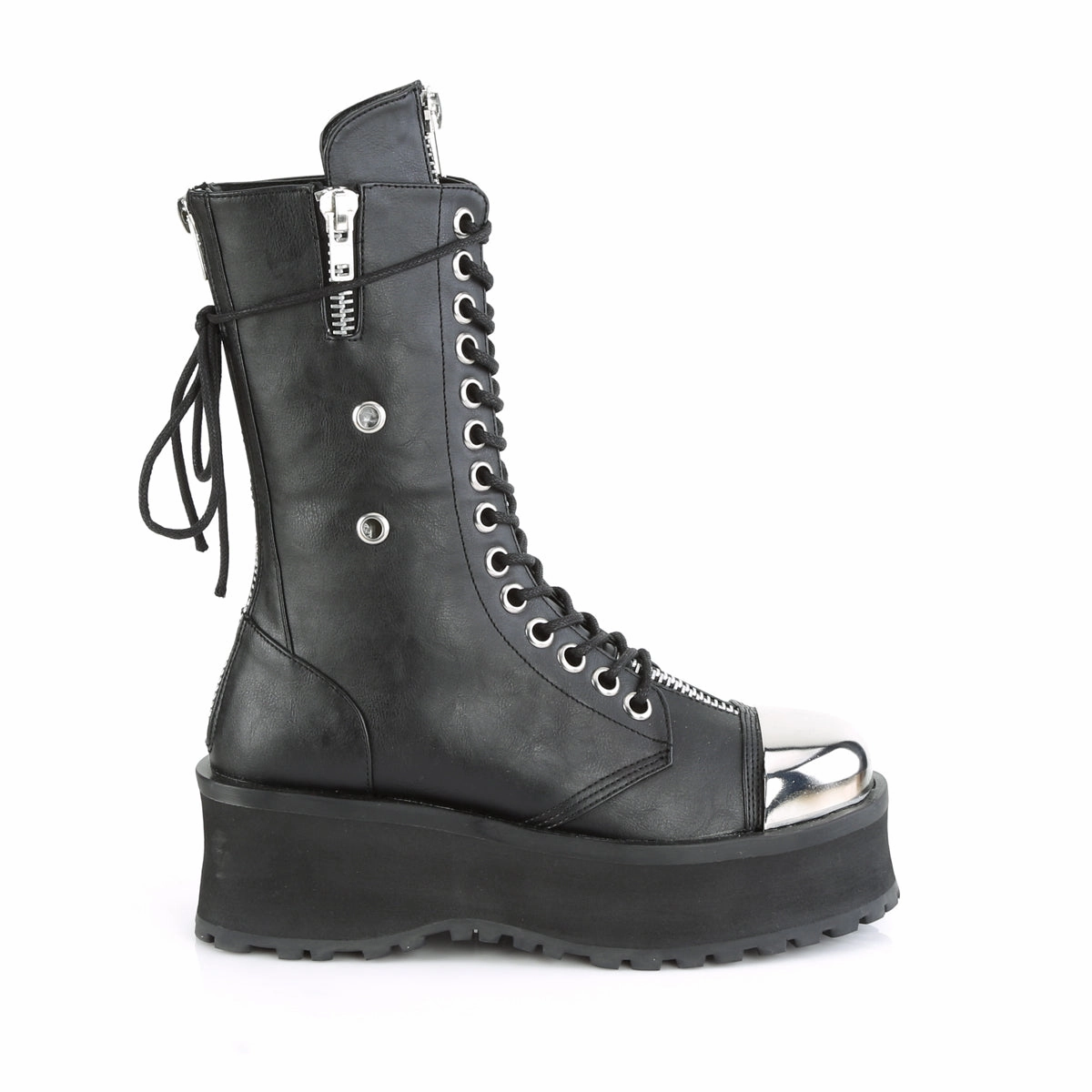 GRAVEDIGGER-14  Black Vegan Leather