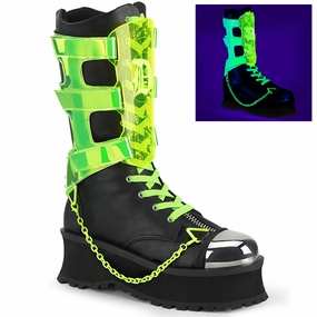 GRAVEDIGGER-255  Black Vegan Leather