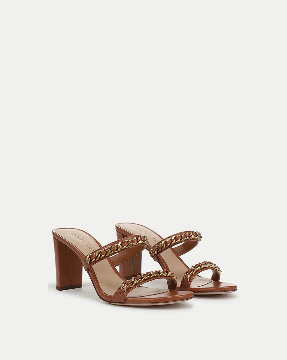 Gretchen Chain-Link Sandal - Honey