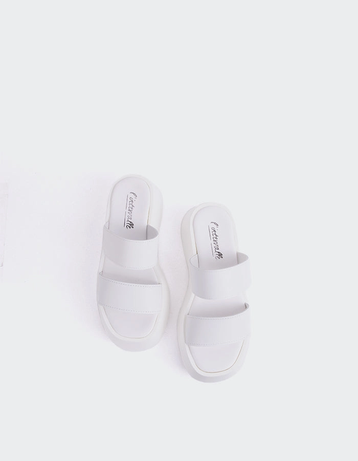 Happy White Leather