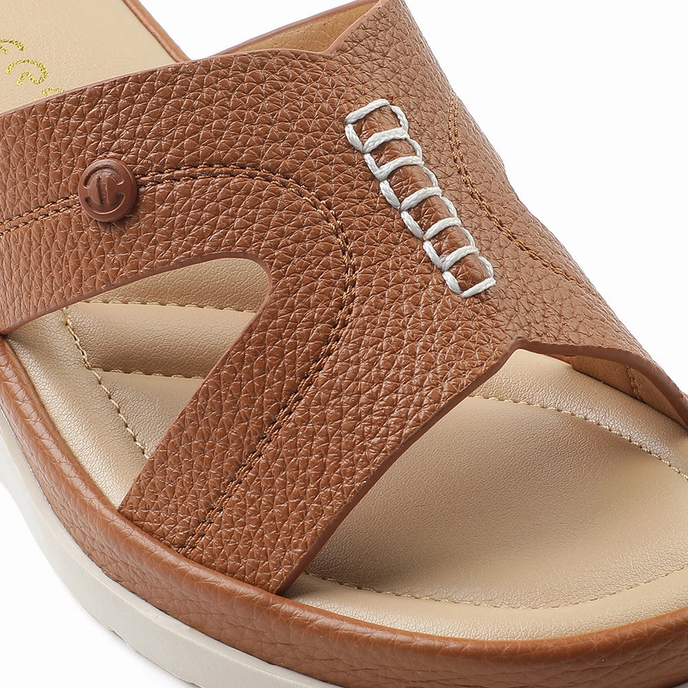 Healers Tan Casual Sandal For Women S172-02 By Liberty