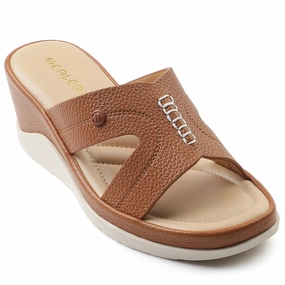 Healers Tan Casual Sandal For Women S172-02 By Liberty