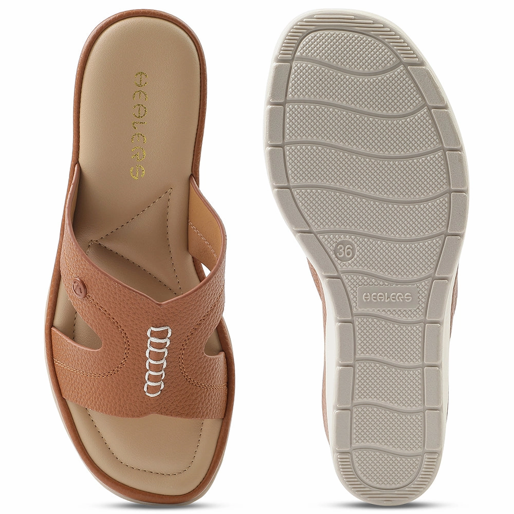 Healers Tan Casual Sandal For Women S172-02 By Liberty
