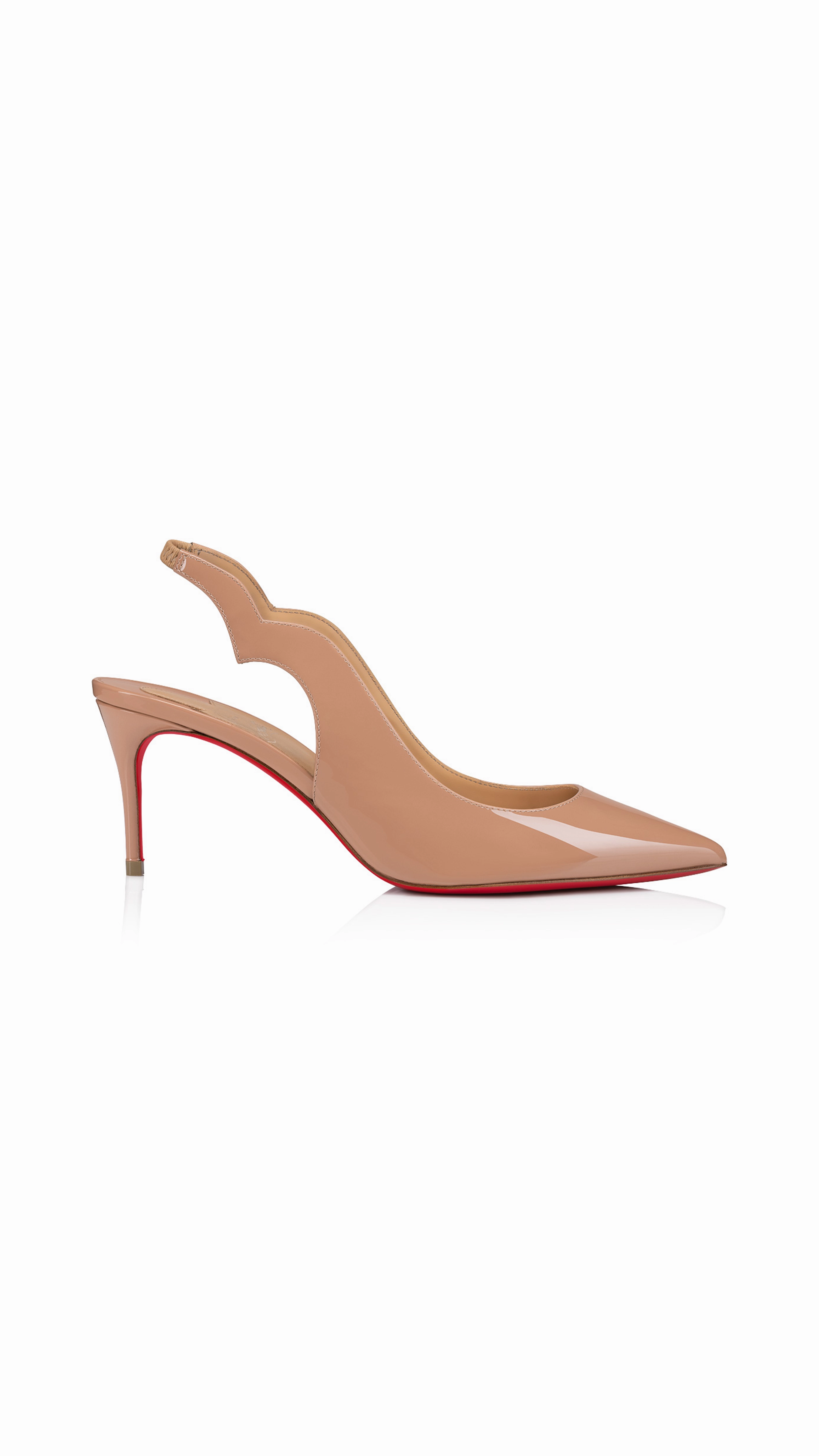 Hot Chick Sling in Patent Leather - Blush