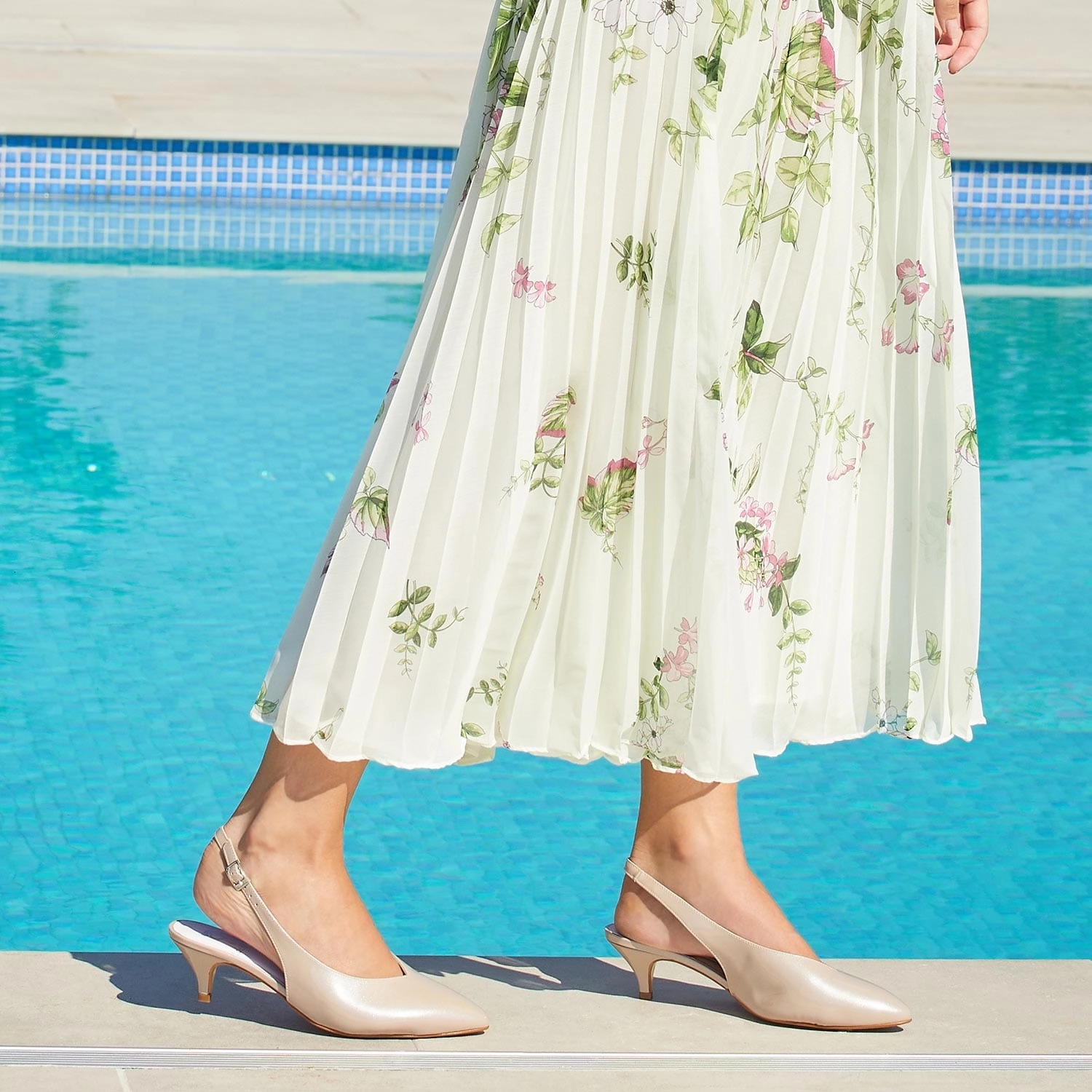 India: Pale Taupe Patent Leather