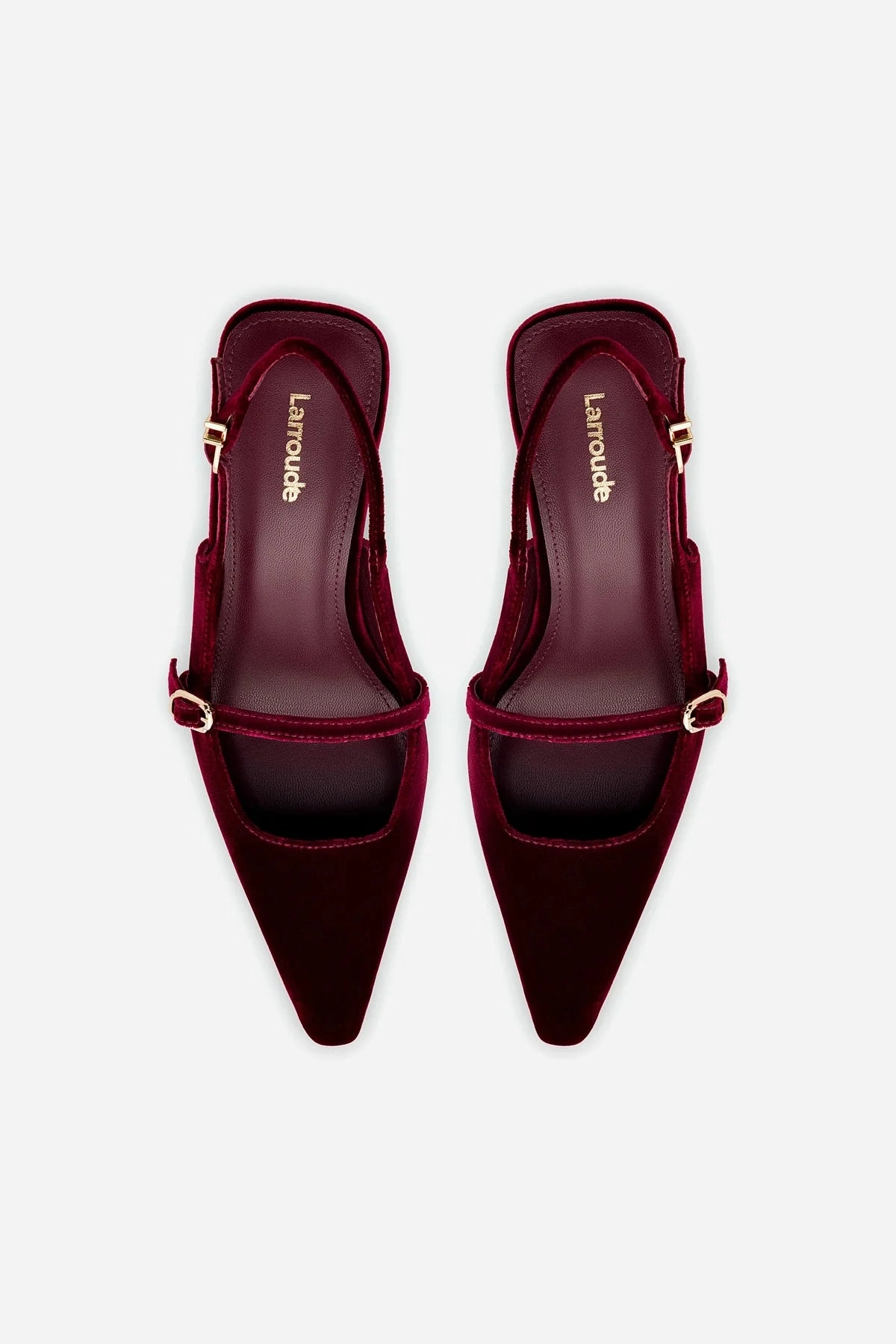 Ines Pump In Wine Velvet