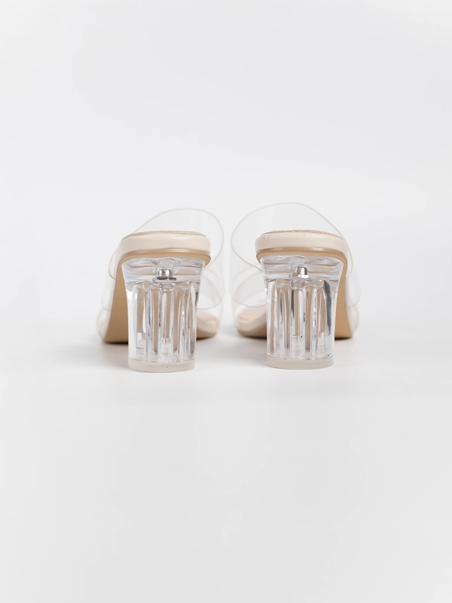 Jade Transparent Strap Sandals