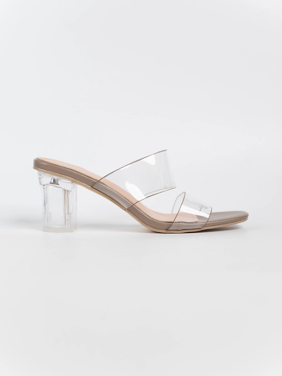 Jade Transparent Strap Sandals