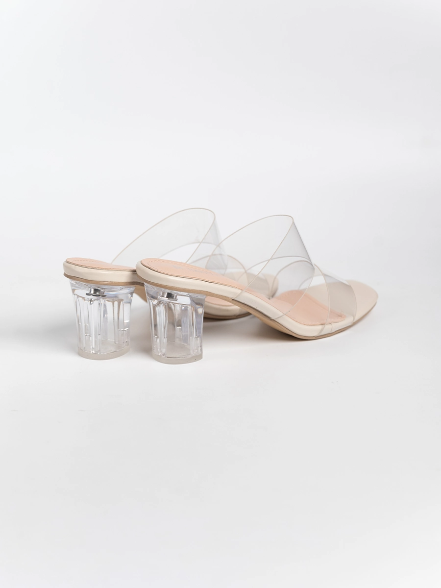 Jade Transparent Strap Sandals