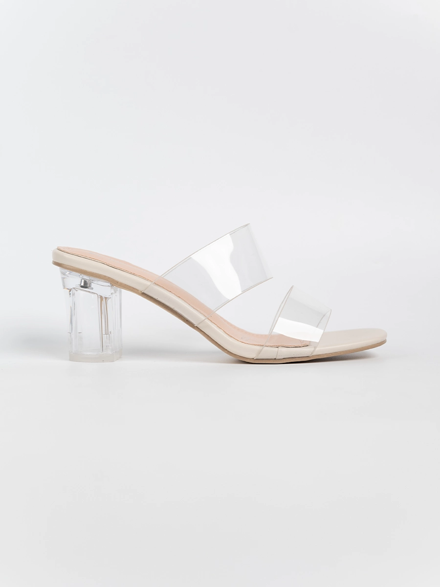 Jade Transparent Strap Sandals
