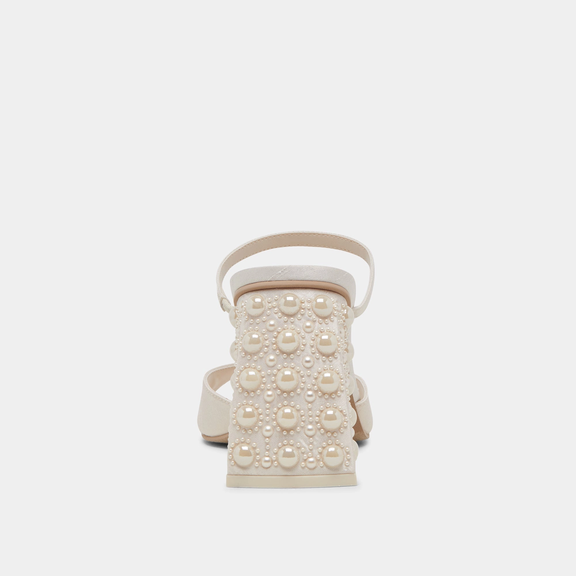 JEMMY PEARL HEELS VANILLA SILK