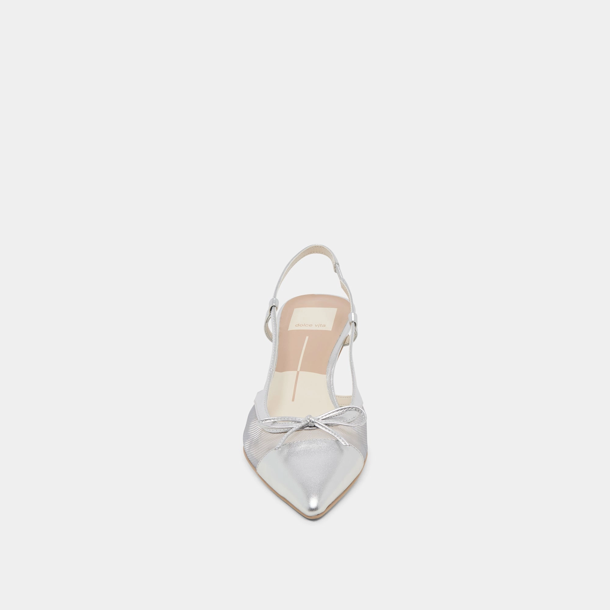 KANDI HEELS SILVER MESH