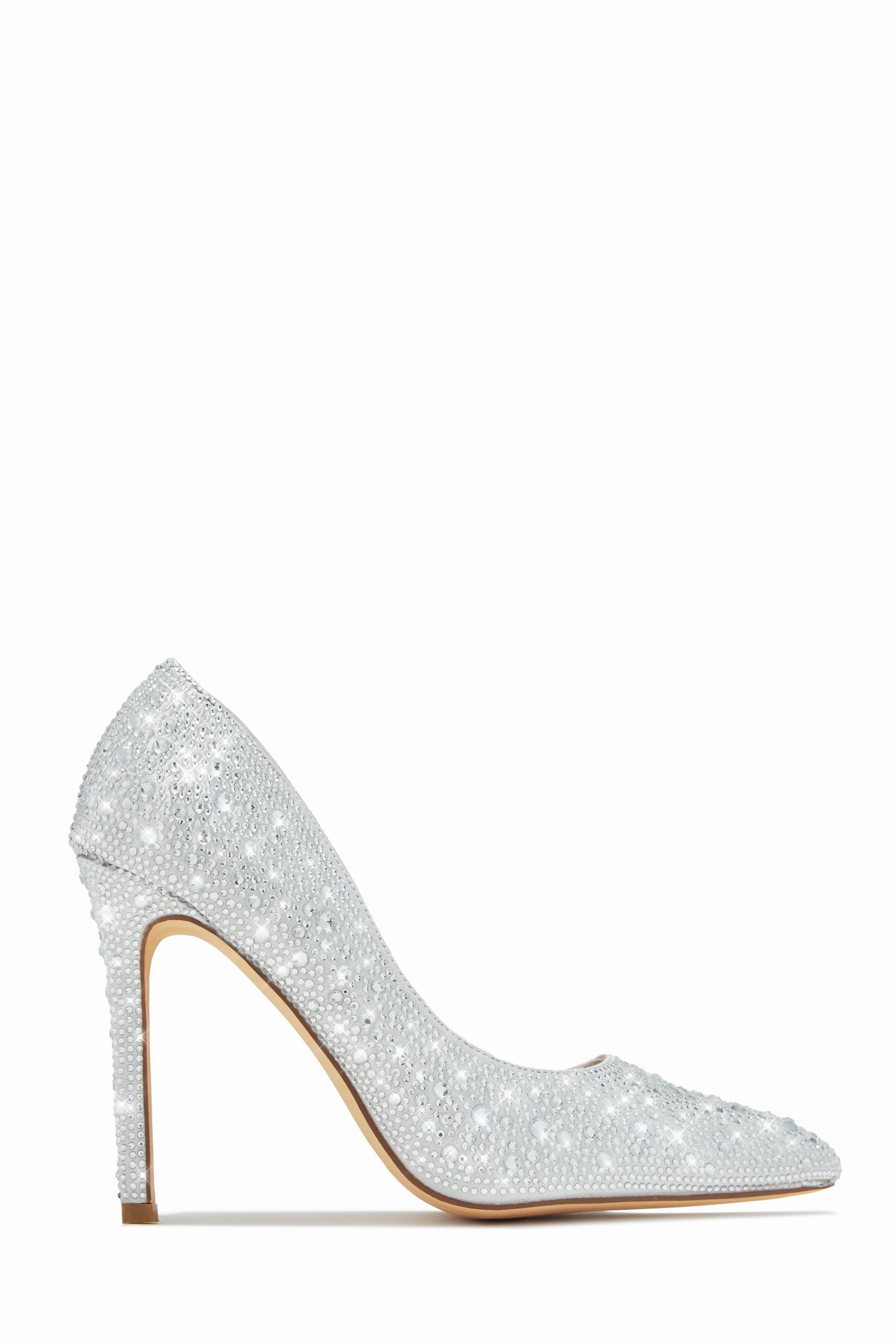 Kelly Embellished High Heel Pumps - Champagne