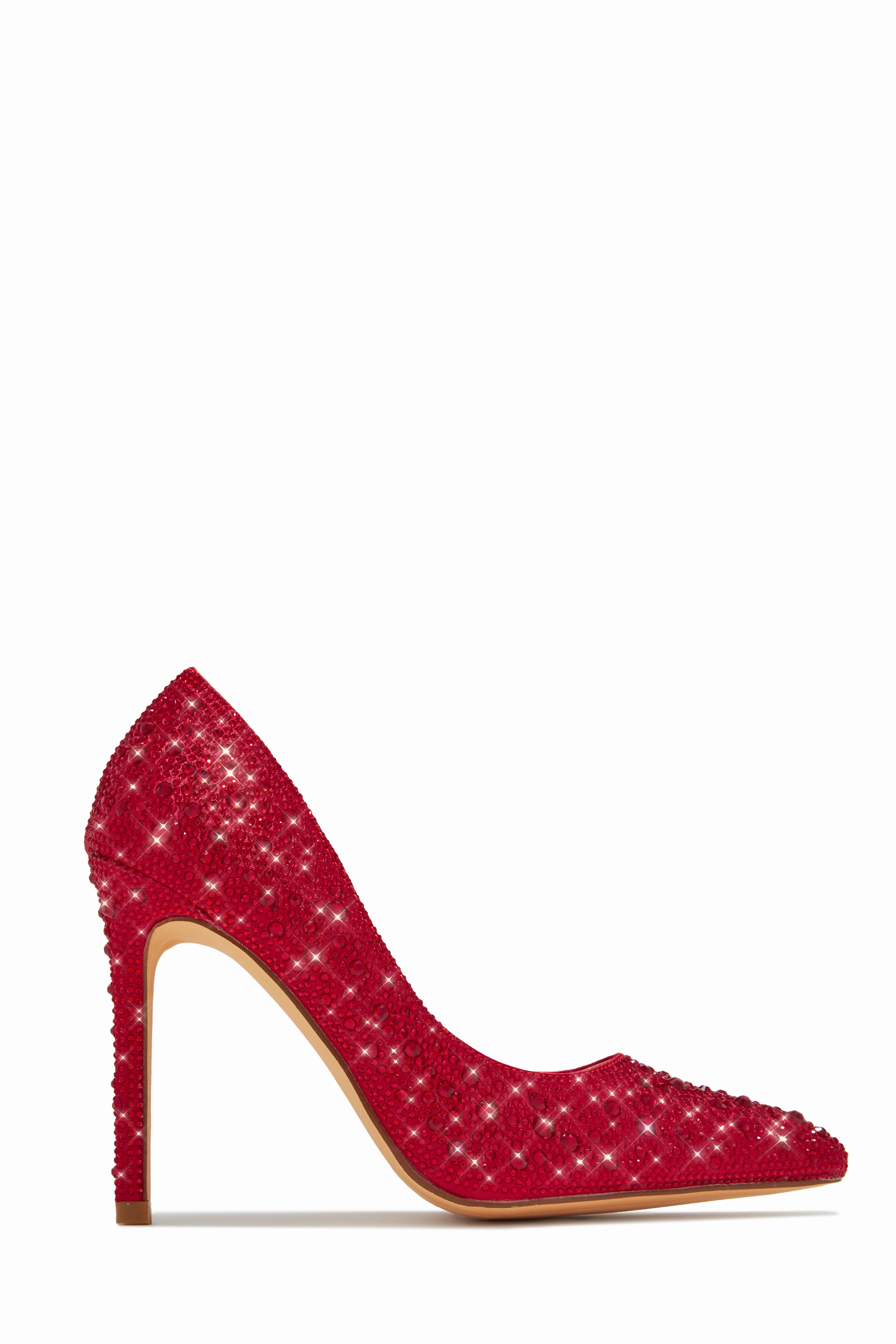 Kelly Embellished High Heel Pumps - Champagne