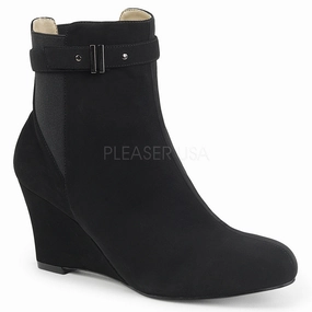 KIMBERLY-102  Black Nubuck Suede