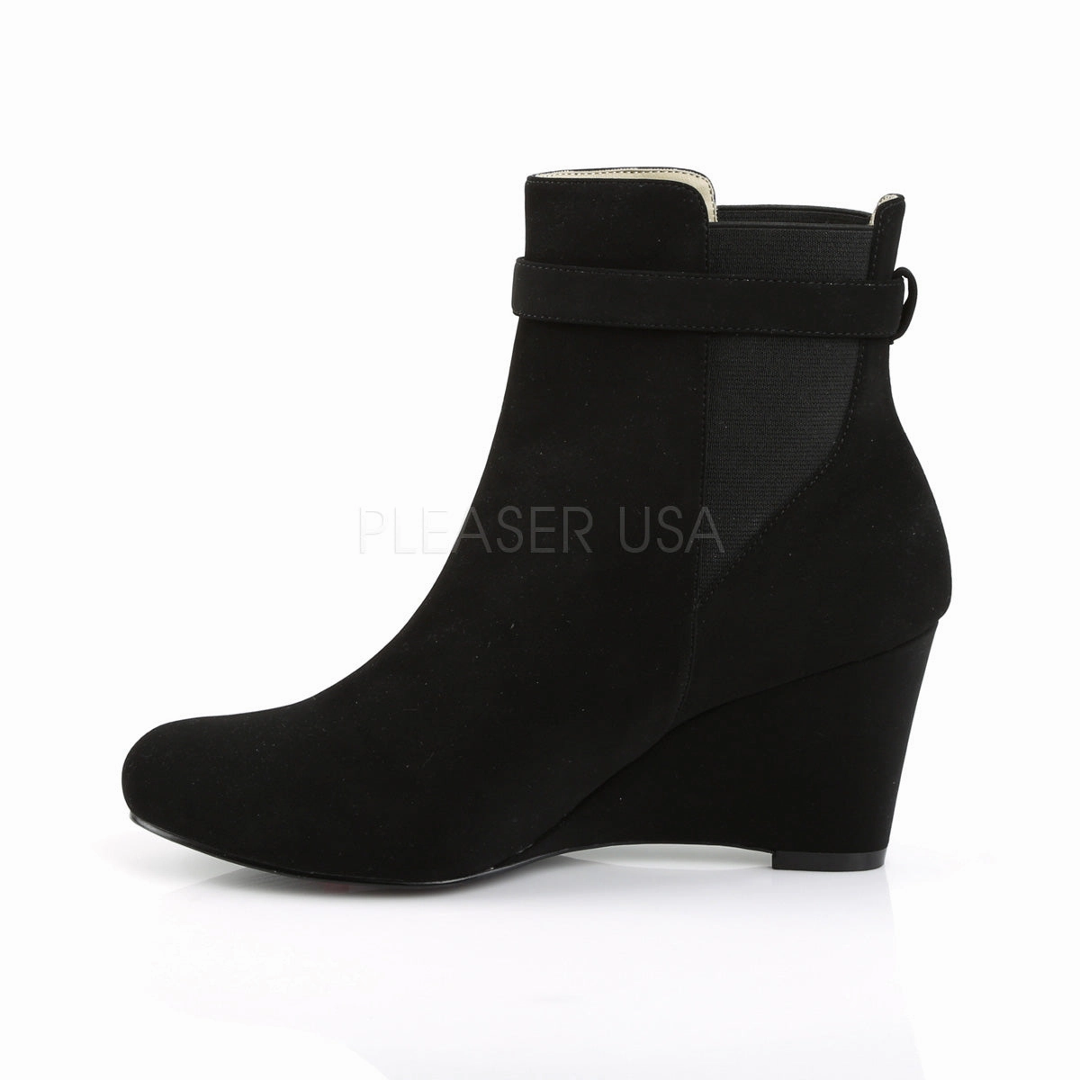 KIMBERLY-102  Black Nubuck Suede