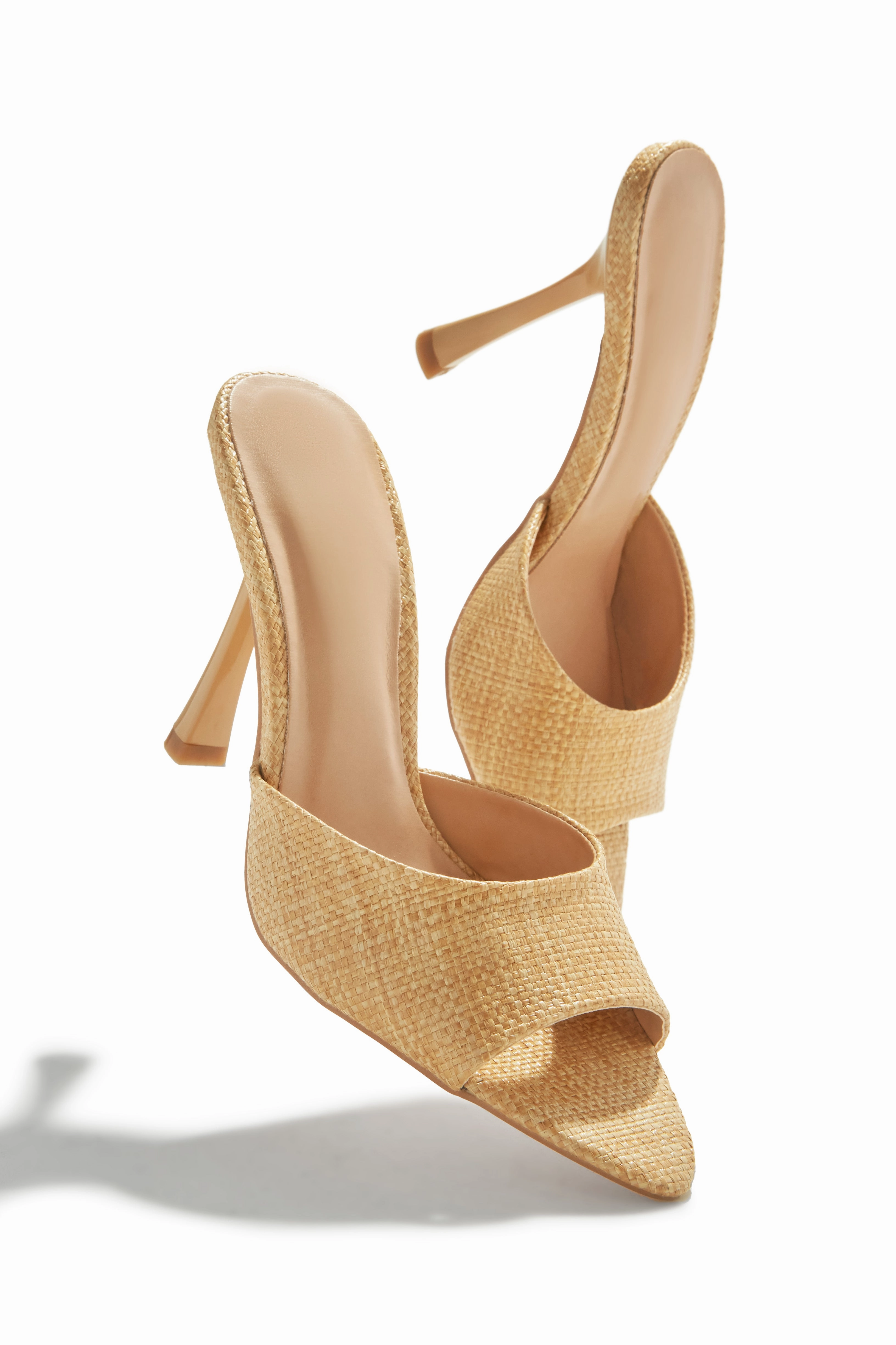 Kimmie Mule Heels - Natural