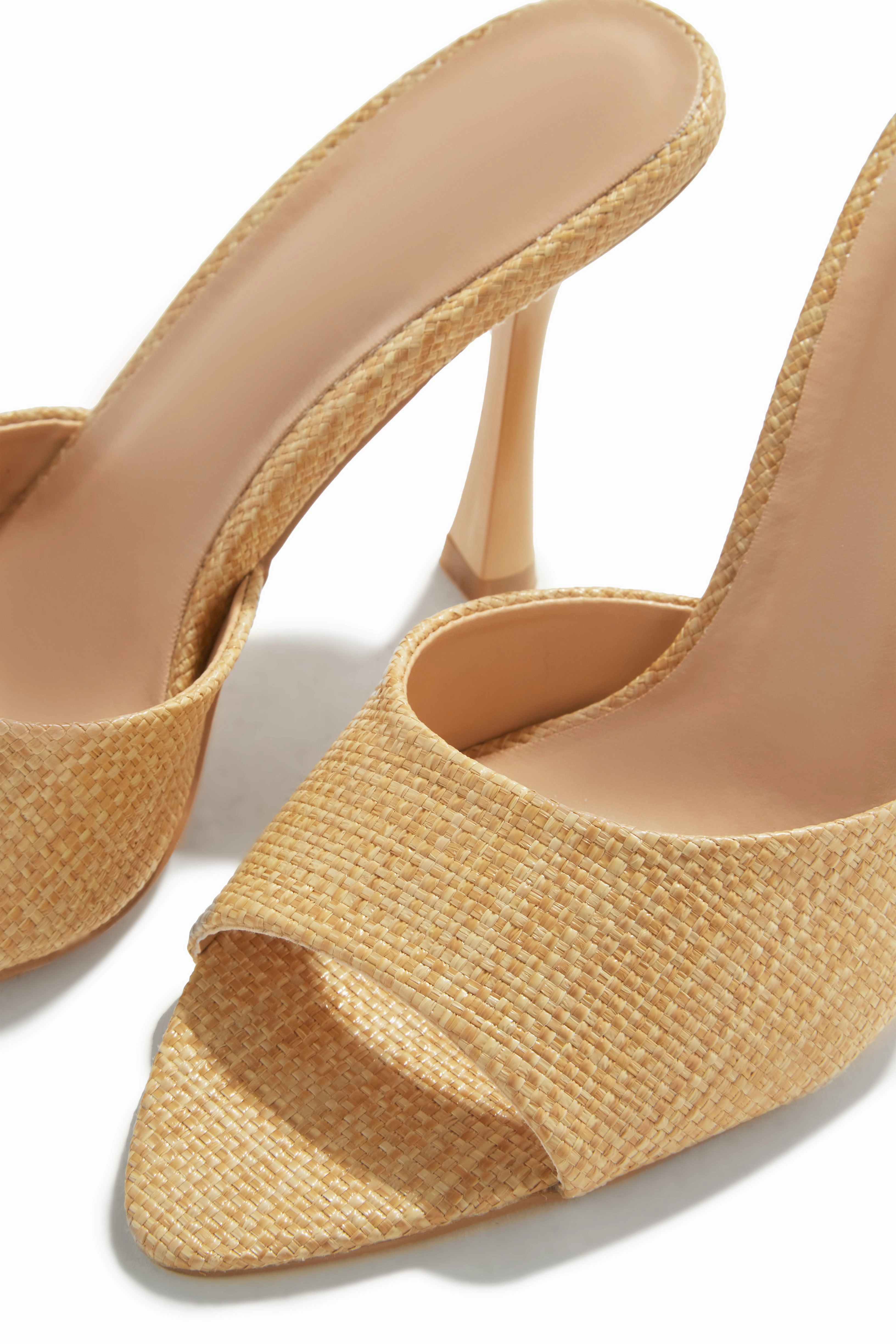 Kimmie Mule Heels - Natural