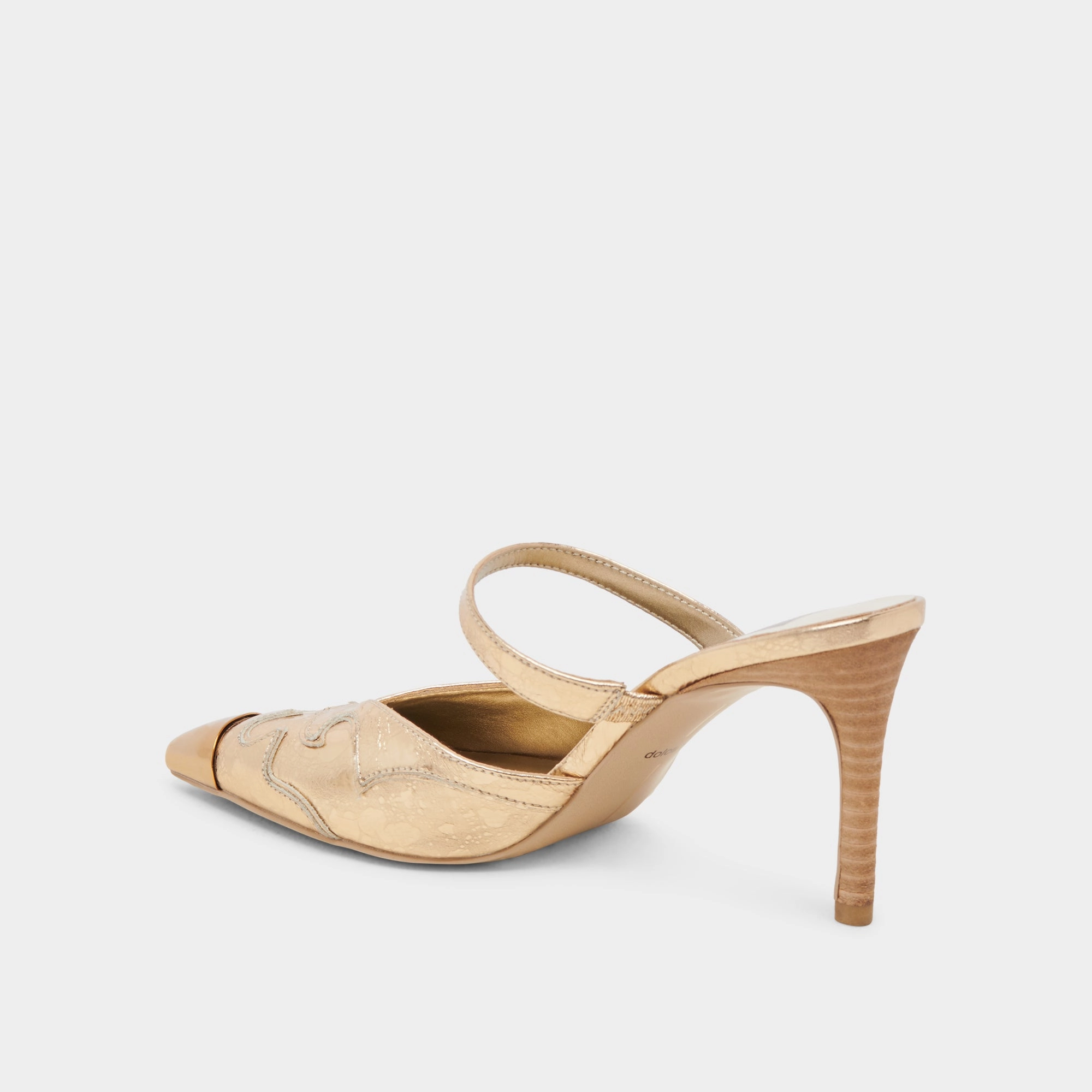 KLOVER HEELS GOLD DISTRESSED LEATHER