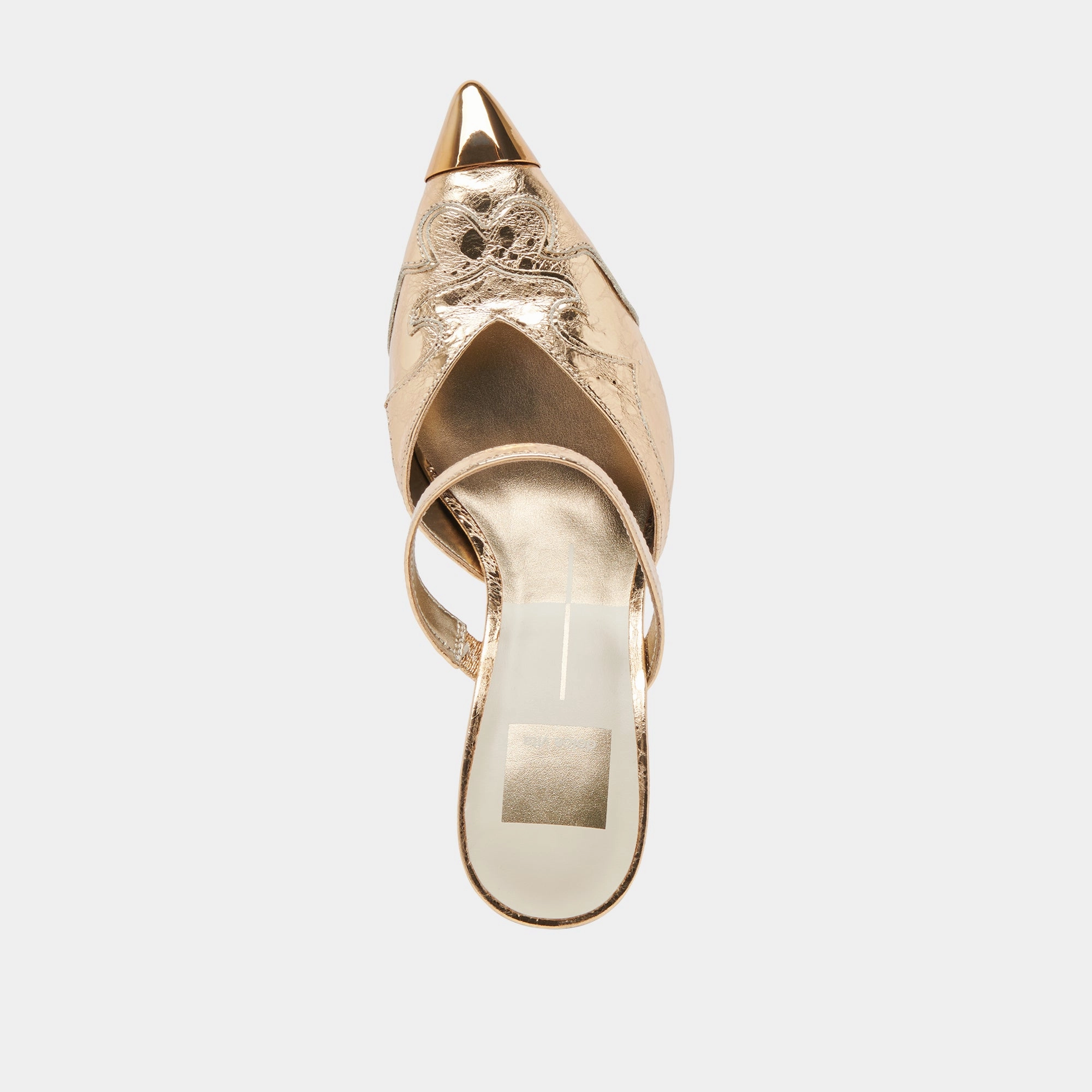 KLOVER HEELS GOLD DISTRESSED LEATHER