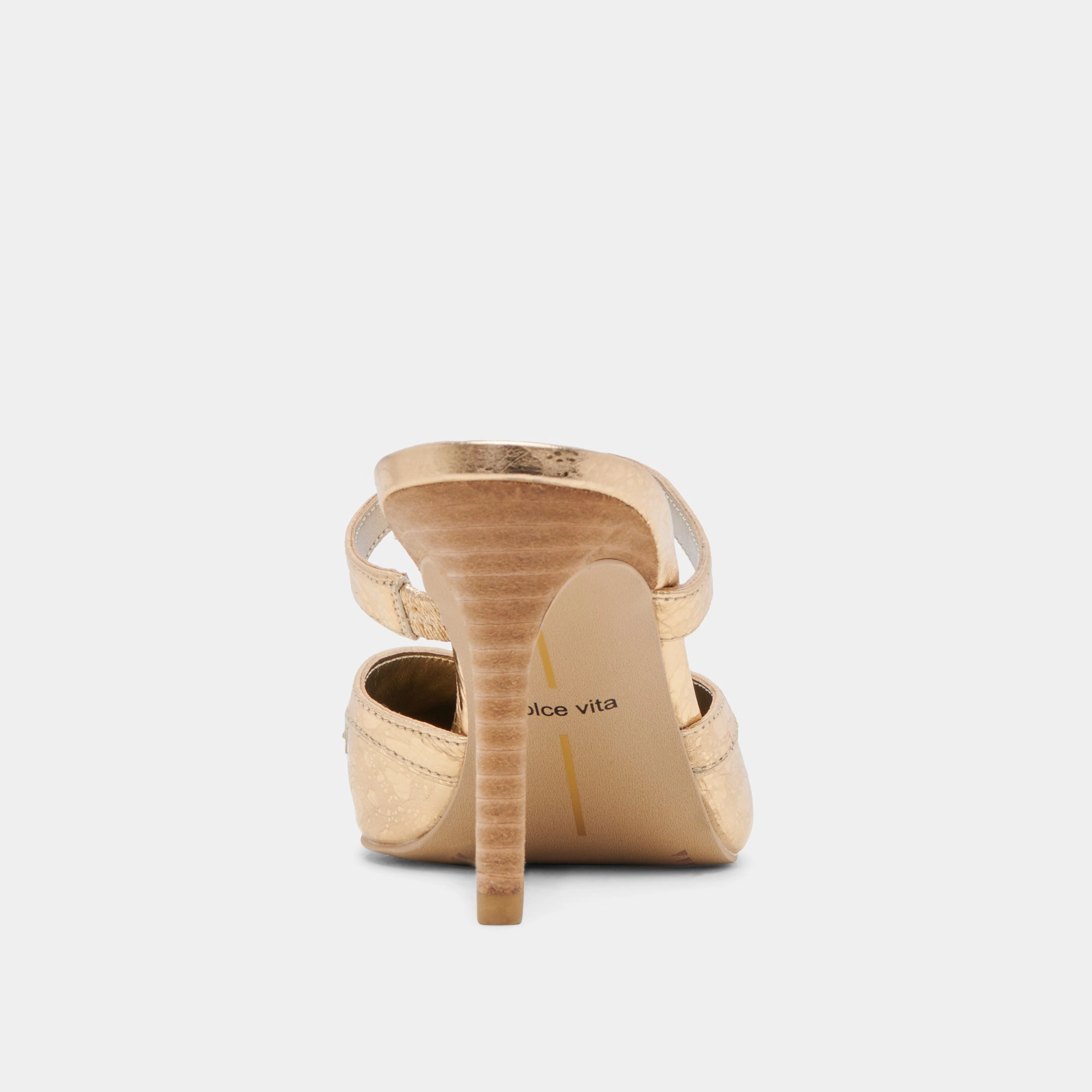 KLOVER HEELS GOLD DISTRESSED LEATHER