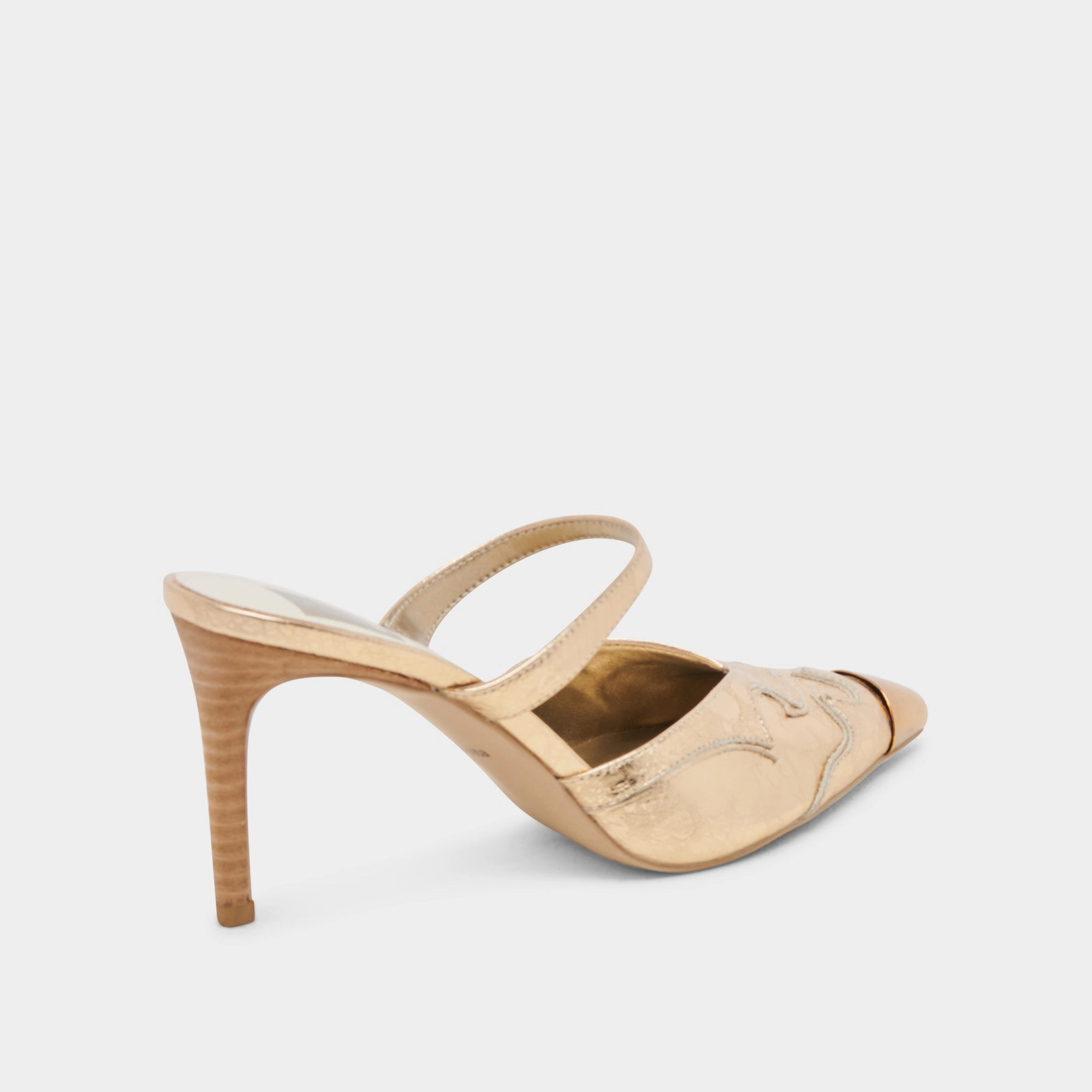KLOVER HEELS GOLD DISTRESSED LEATHER