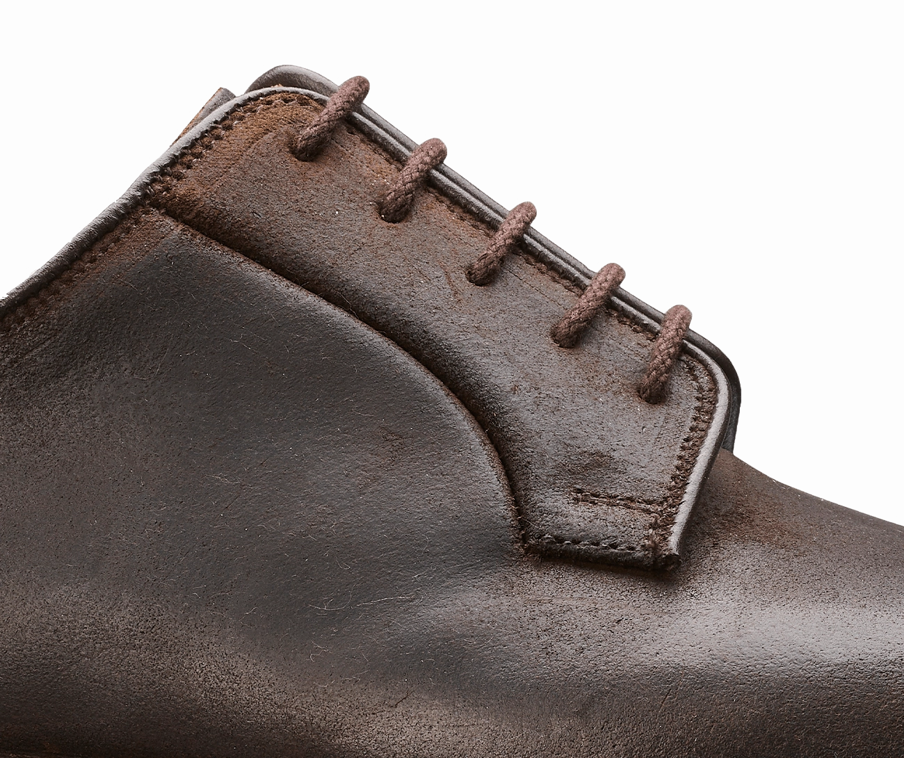 Lanark 3 Dark Brown Rough-Out Suede