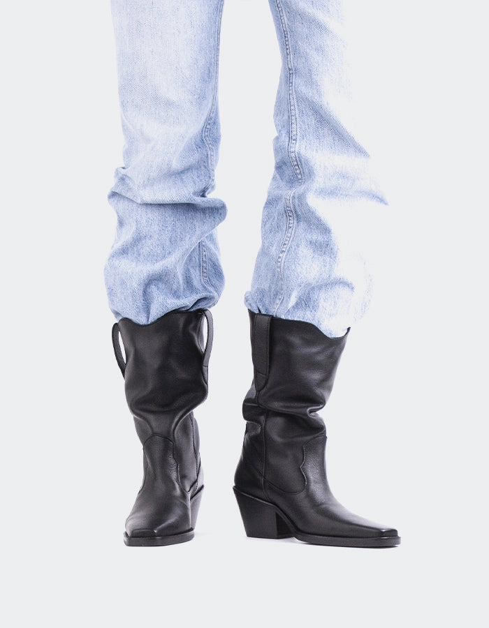 Lewisham Black Leather