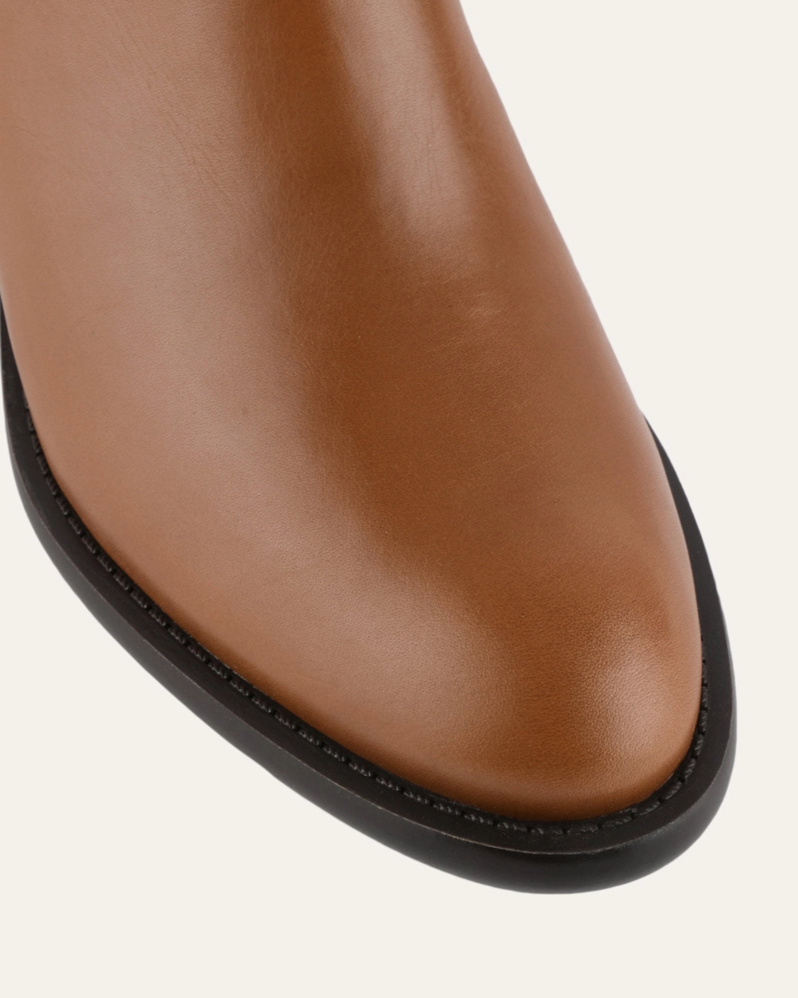 LUCAS MID ANKLE BOOTS DARK TAN LEATHER