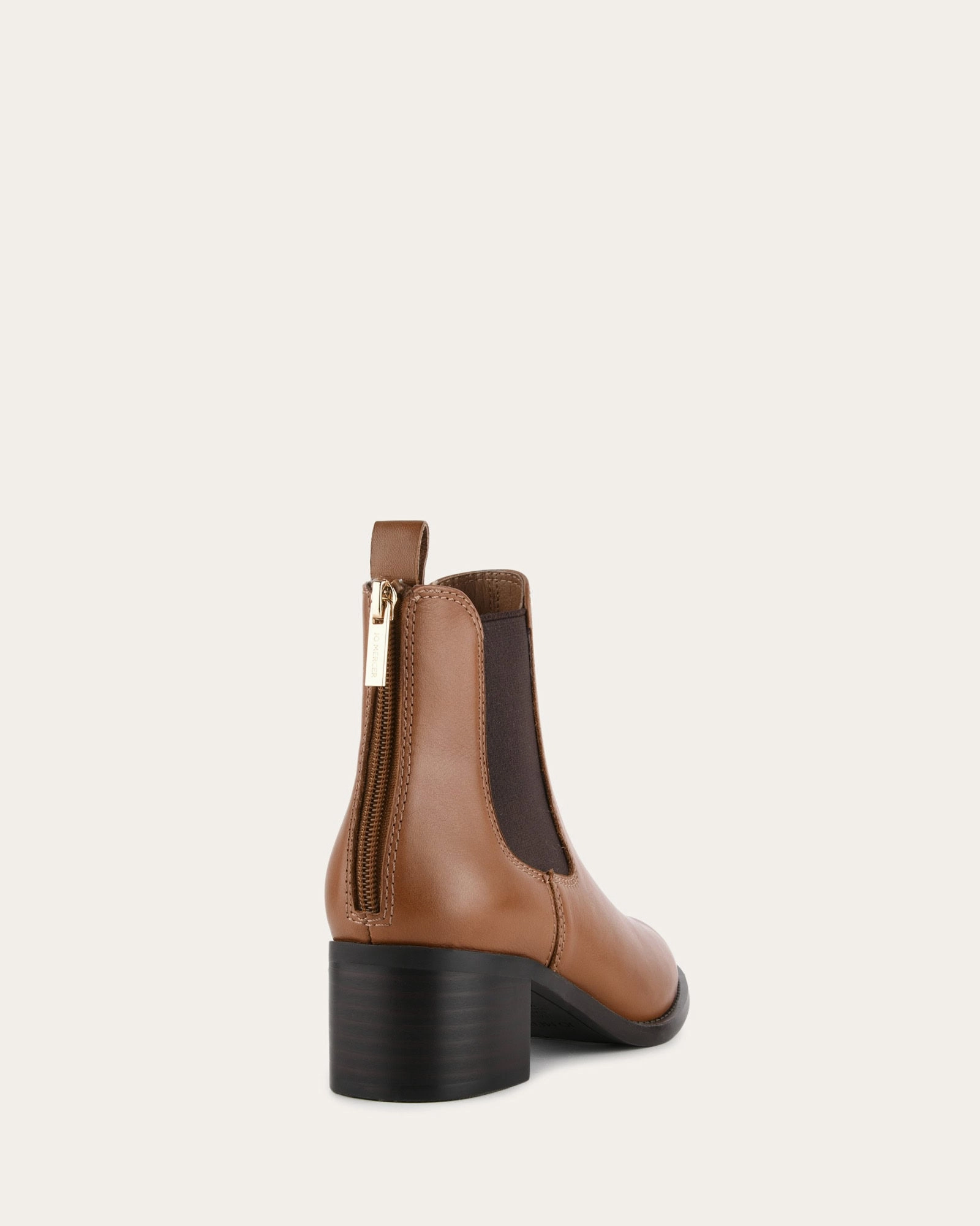 LUCAS MID ANKLE BOOTS DARK TAN LEATHER