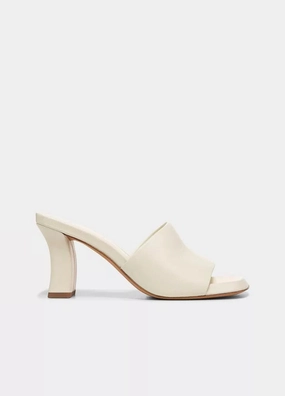 Lulu Heeled Sandals - Marble Cream