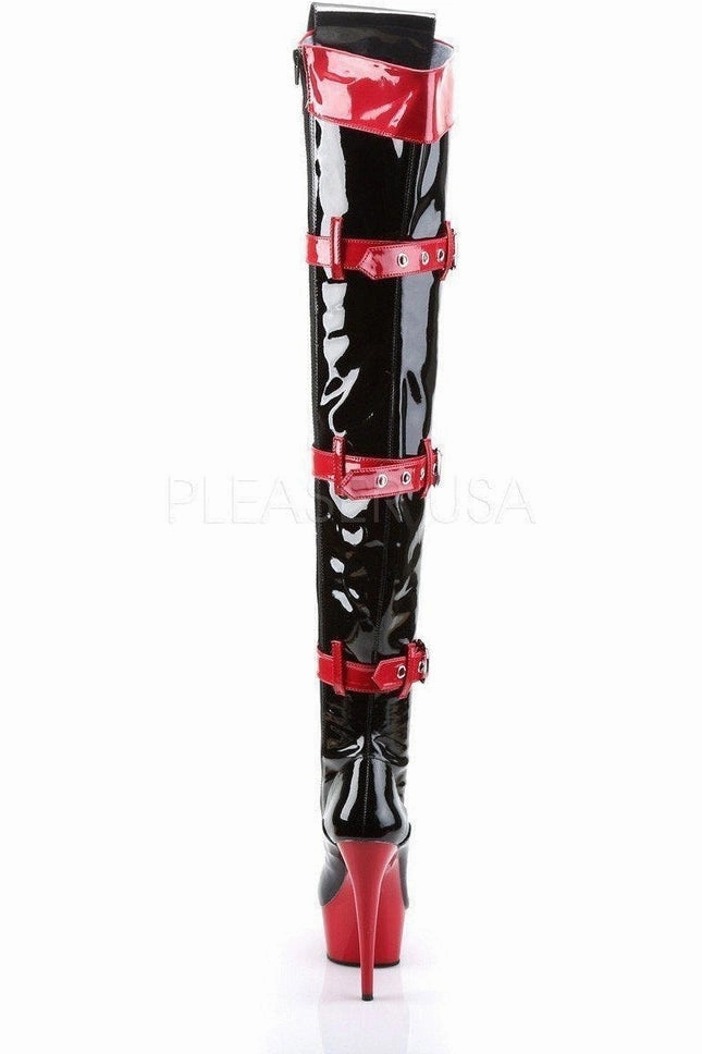 MEDIC-3028 Thigh Boot | Black Patent